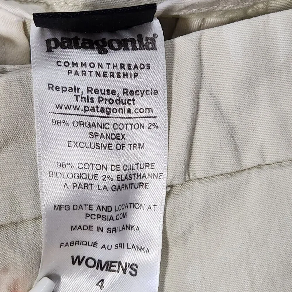 Patagonia Womens All-Wear Capri Pants Khaki #55395 Spring 2014 Size 4 - Picture 7 of 7